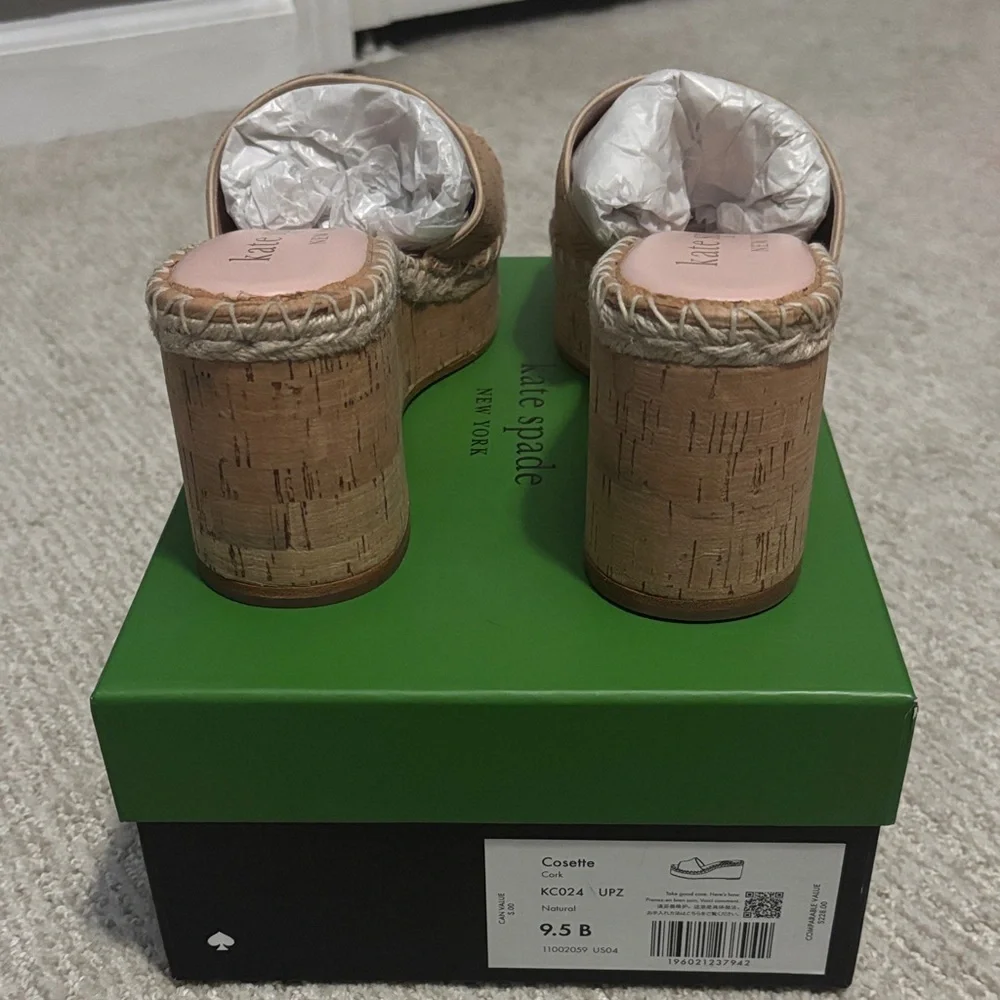 Kate Spade Cosette Cork Wedge Sandals - Picture 3 of 5